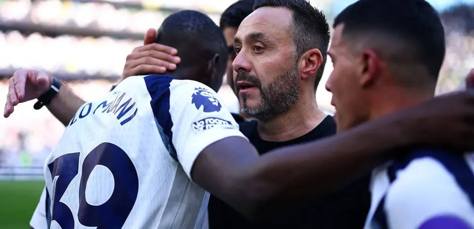 Players celebrating after a Premier League match