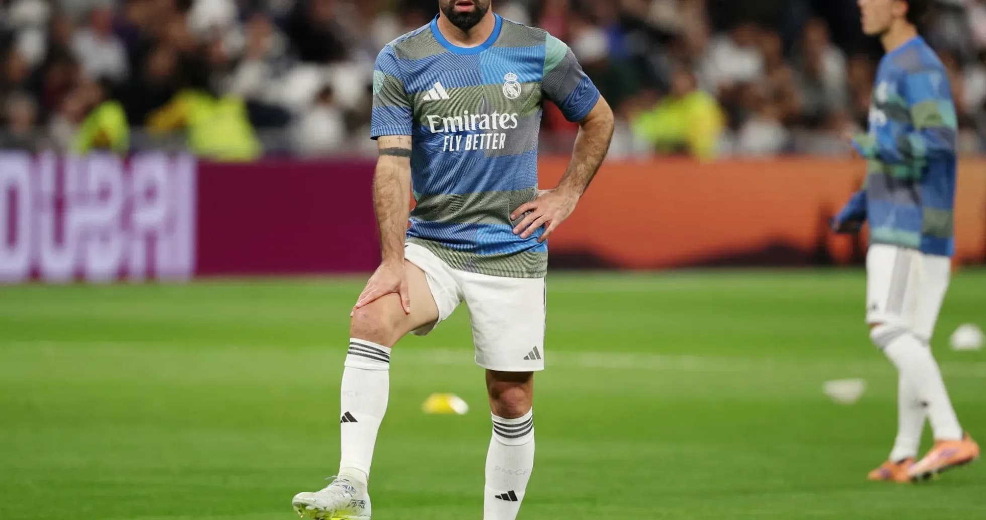 Player from Real Madrid preparing on the field