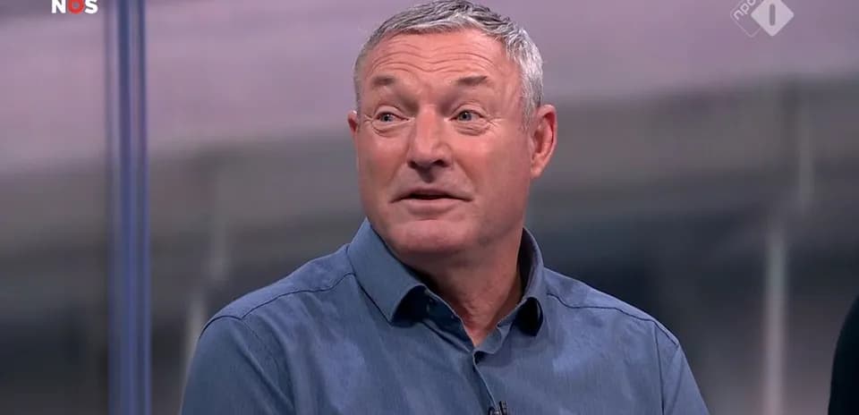 Person speaking during a sports analysis segment