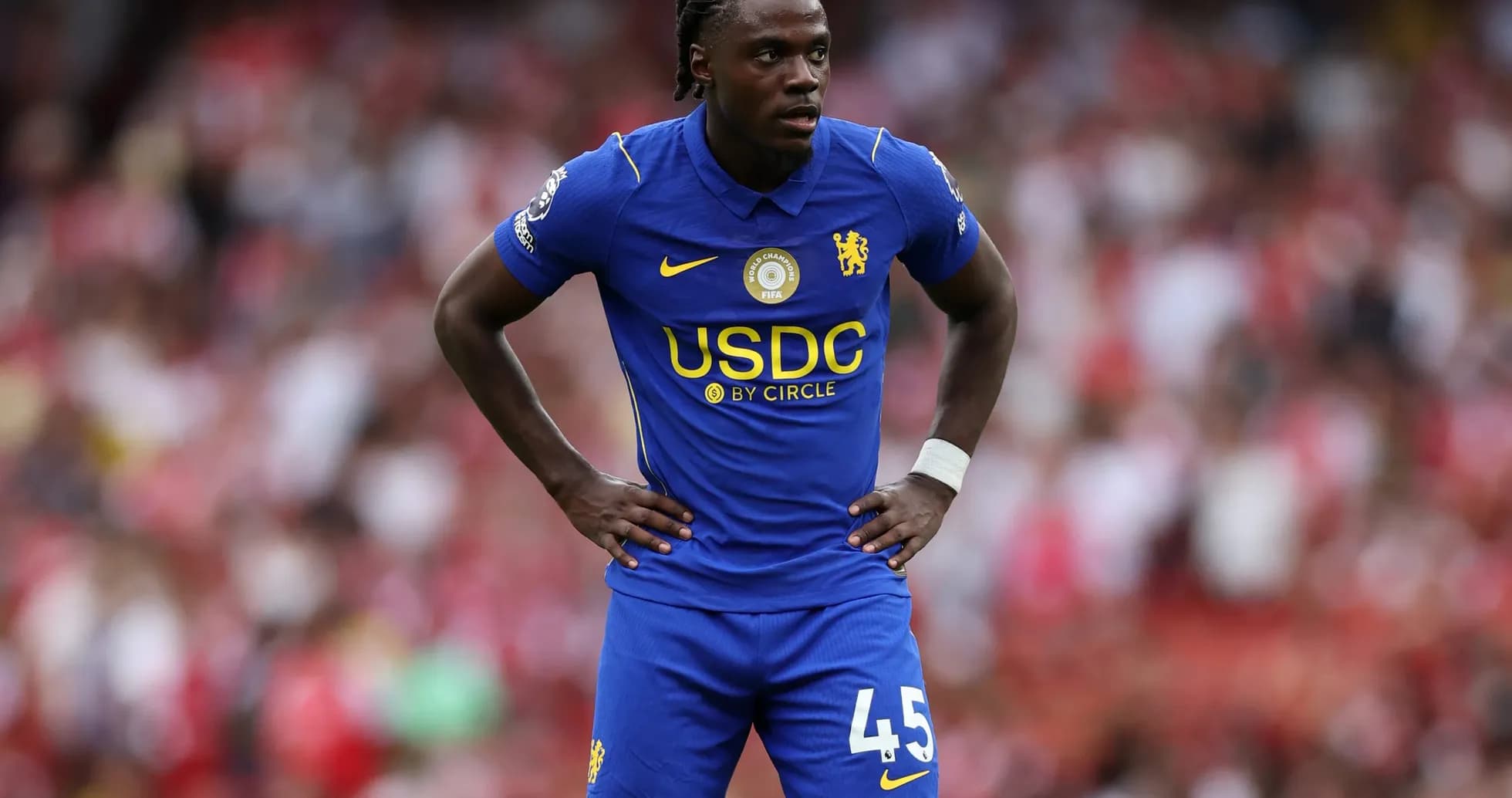 Chelsea player during Premier League match