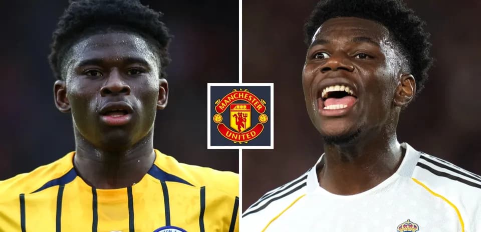 Two football players from different teams in close-up
