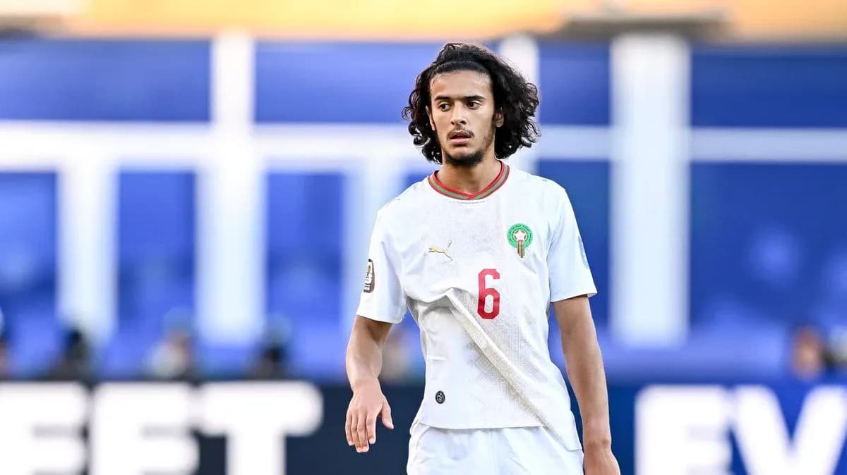 Morocco player on field during match