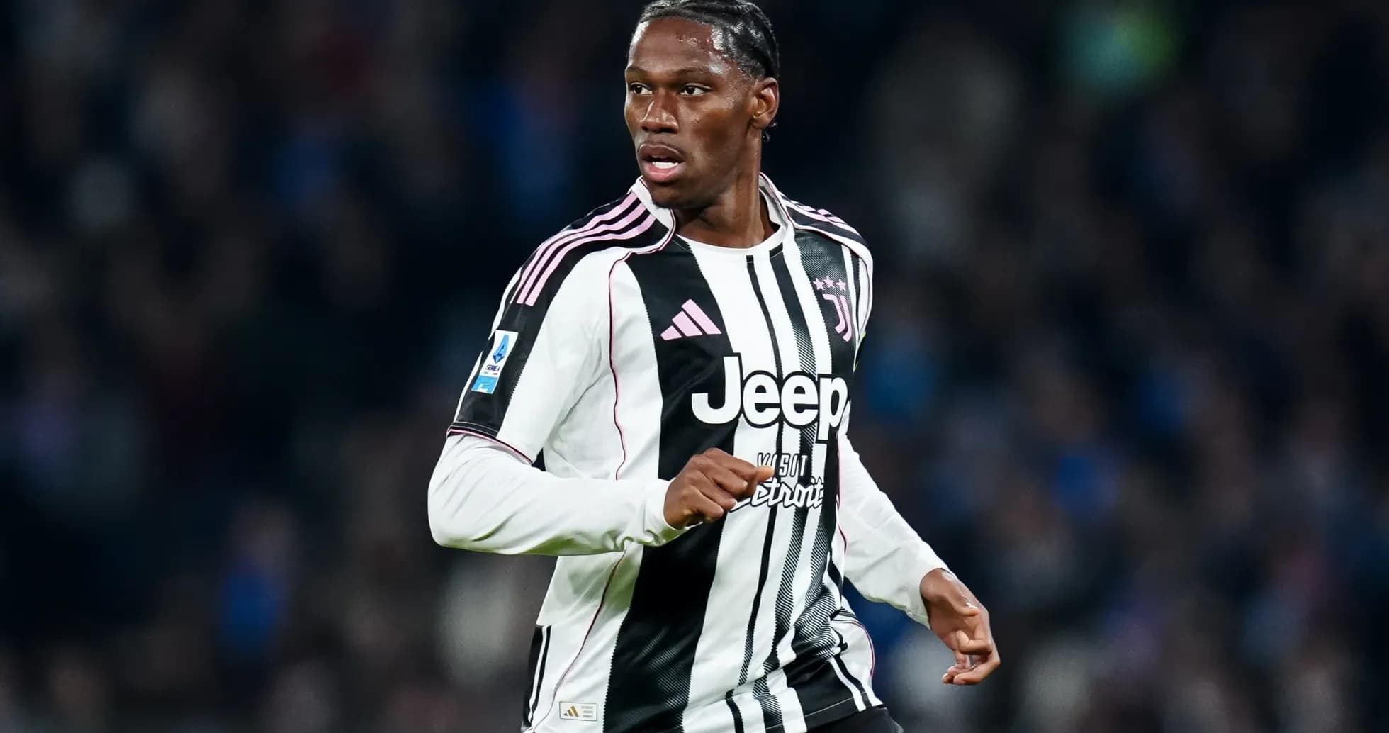 Juventus player running during Serie A match