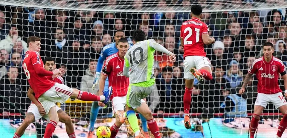 Manchester City Held to 2-2 Draw by Nottingham Forest
