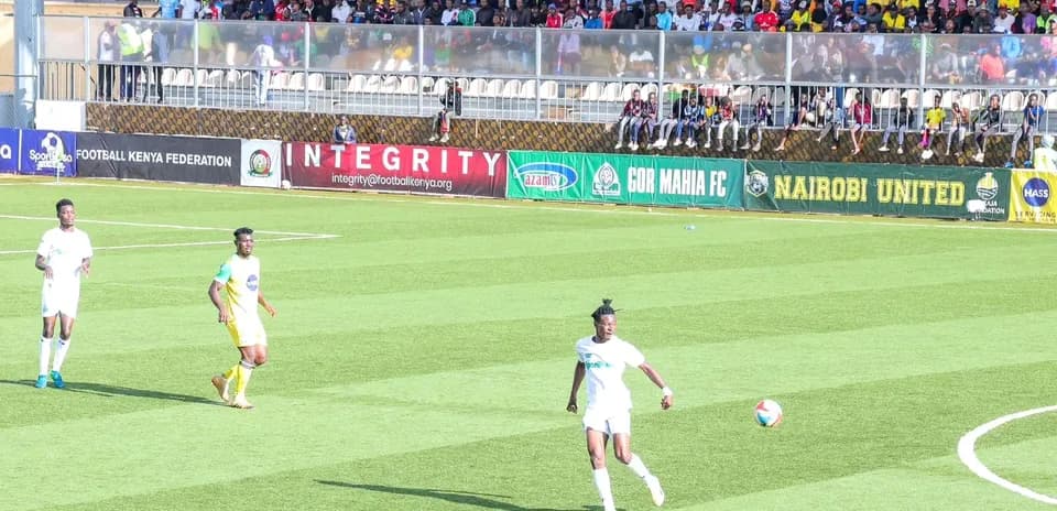 Players on the pitch during Gor Mahia match