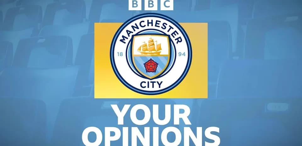 Manchester City logo with text 'Your Opinions'
