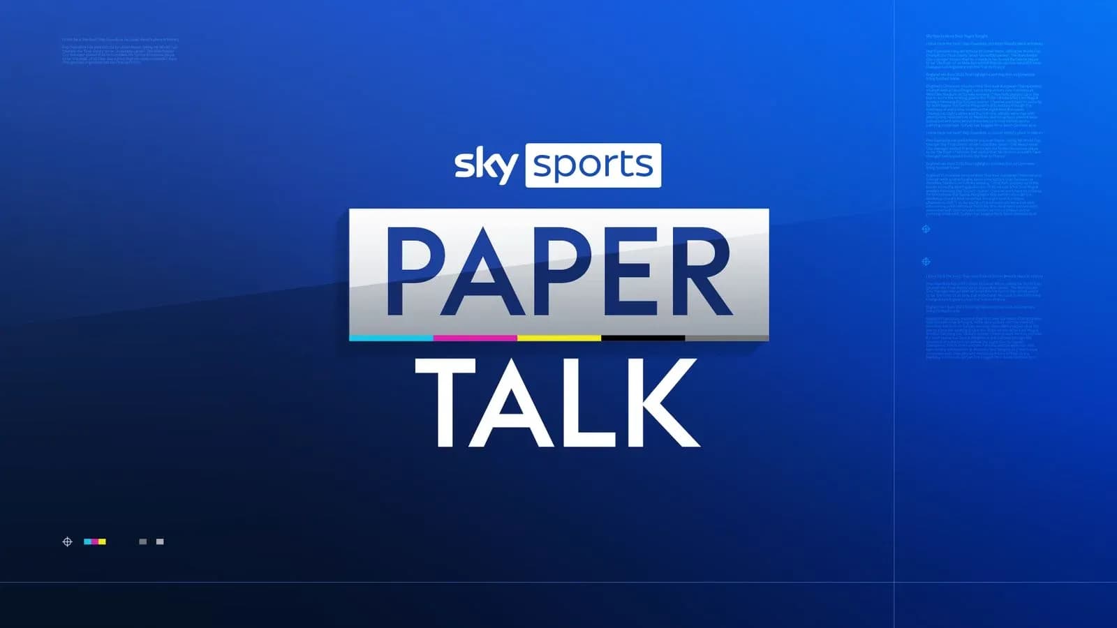 Sky Sports Paper Talk graphic with logo