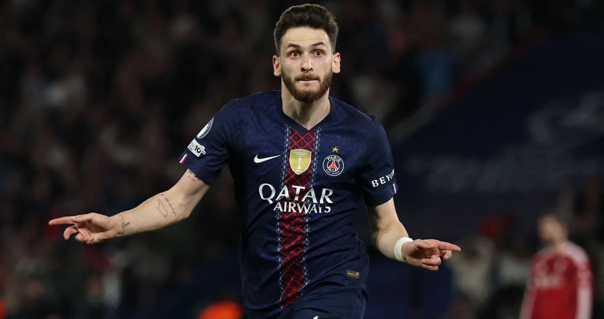 Player celebrating a goal during a match