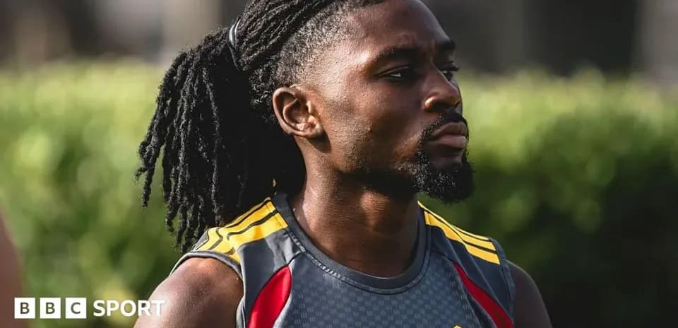 Player in training gear during practice session