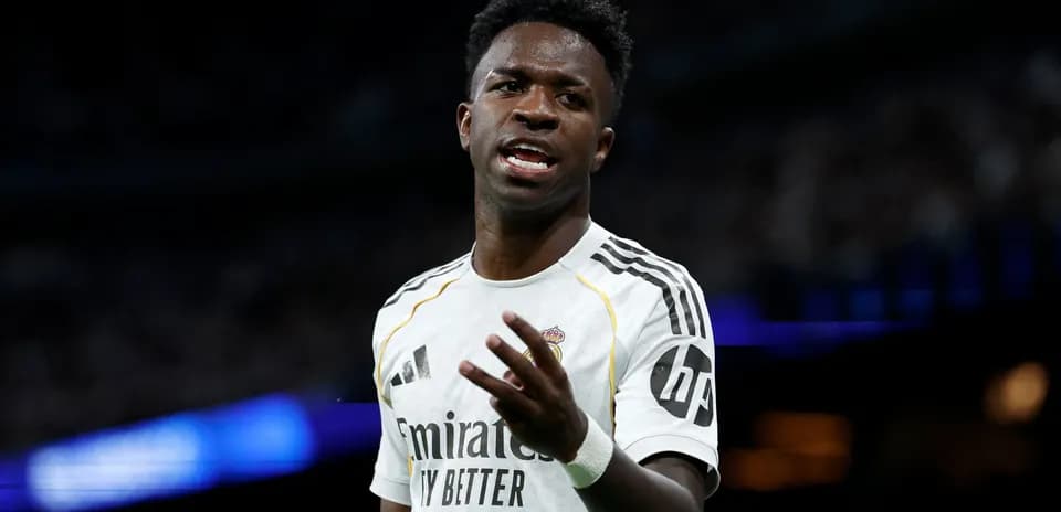 Player gesturing during a match at the stadium