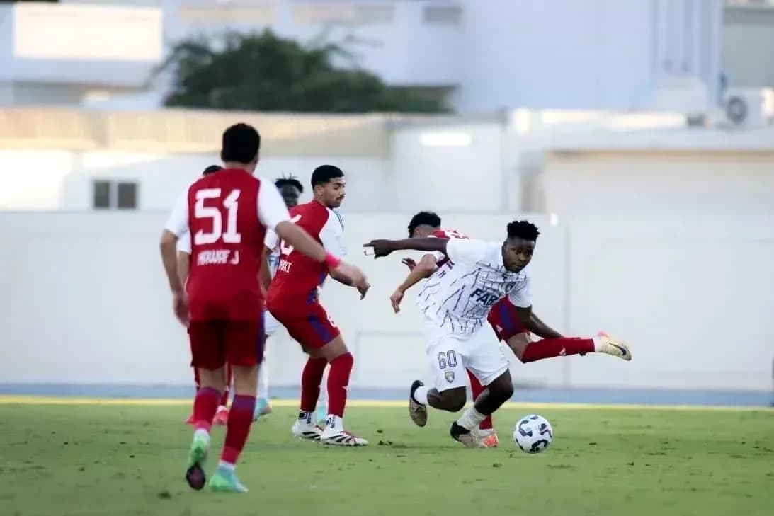 Player in action during Bani Yas U23 match