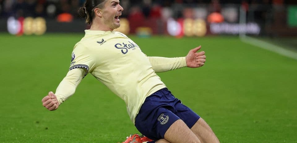 Grealish winner during the match.