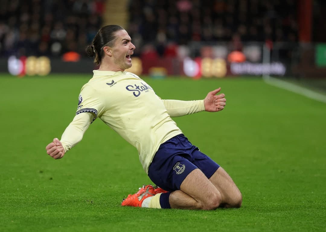 Grealish winner during the match.