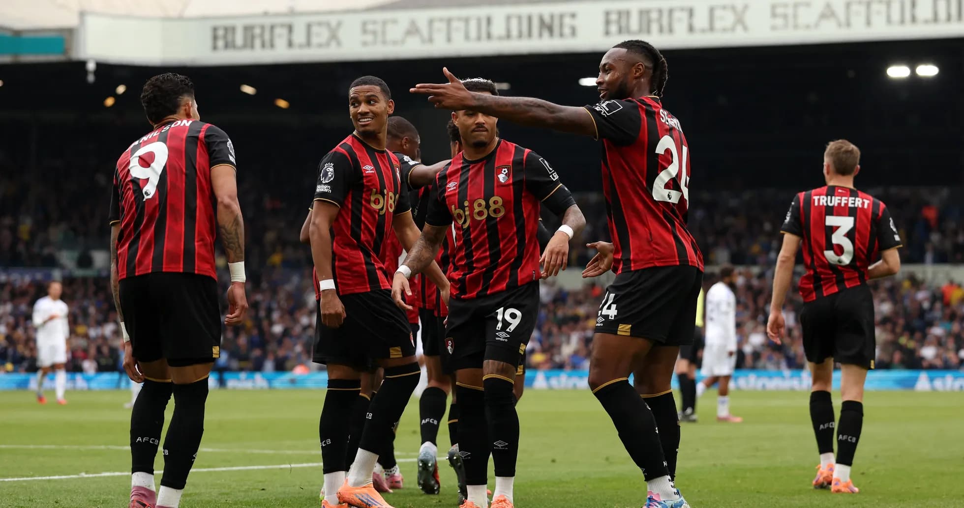 Bournemouth players celebrating a goal