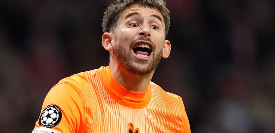 Goalkeeper shouting during a football match