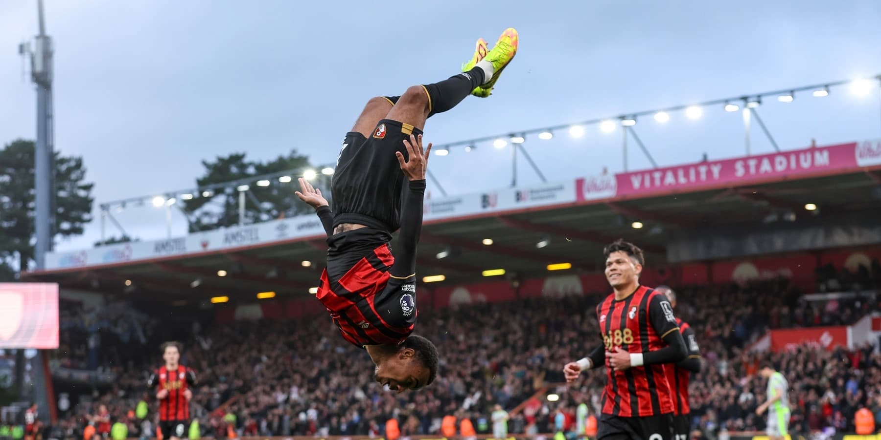 Bournemouth player celebrating a goal at Vitality Stadium