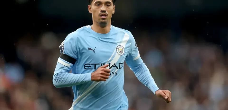 Player running during a Manchester City match
