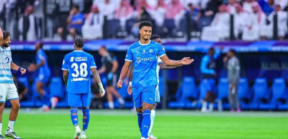 Player gesturing during match at stadium