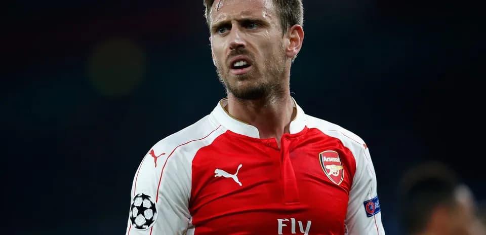 Arsenal player during a Champions League match