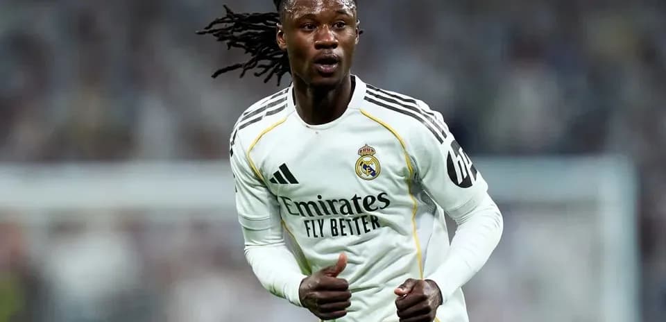 Player running during match for Real Madrid