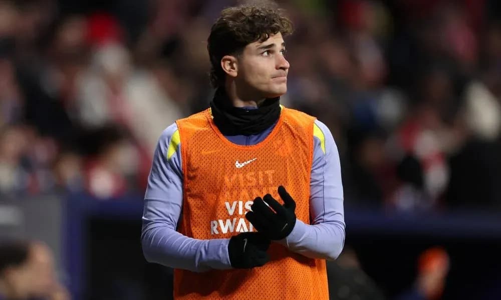 Goalkeeper warming up on the sideline during match