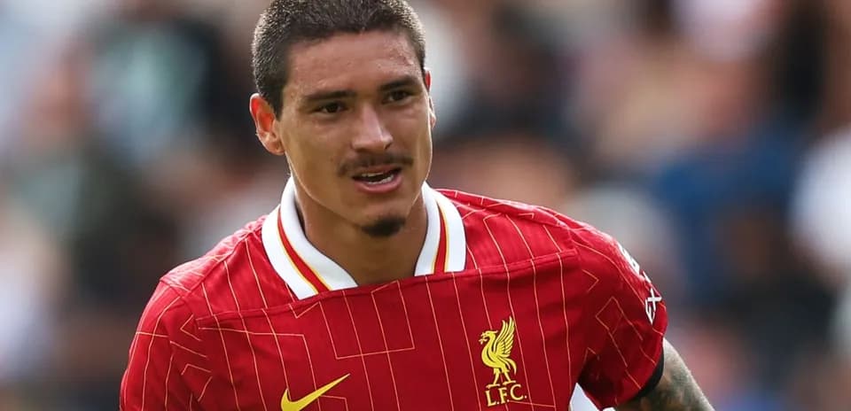 Player in Liverpool jersey running on the field