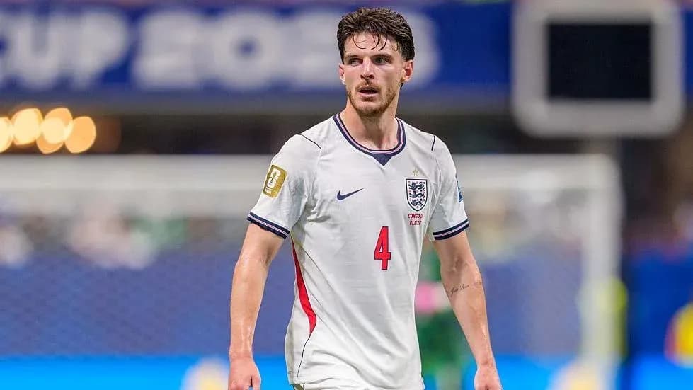 Player wearing England kit during a match