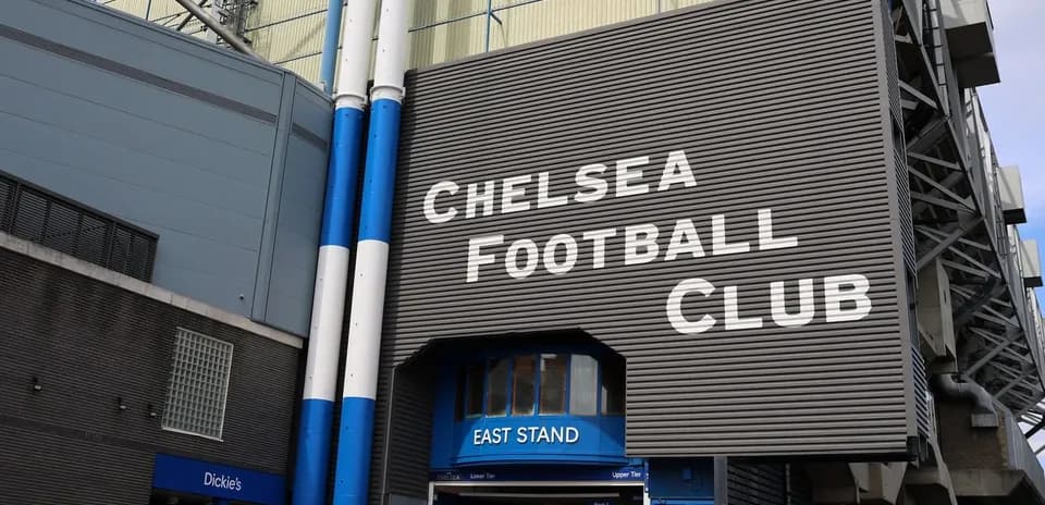 Chelsea Football Club East Stand entrance signage
