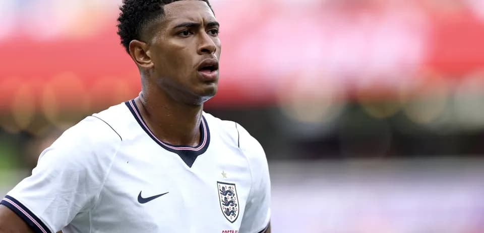 Player in England kit during match action