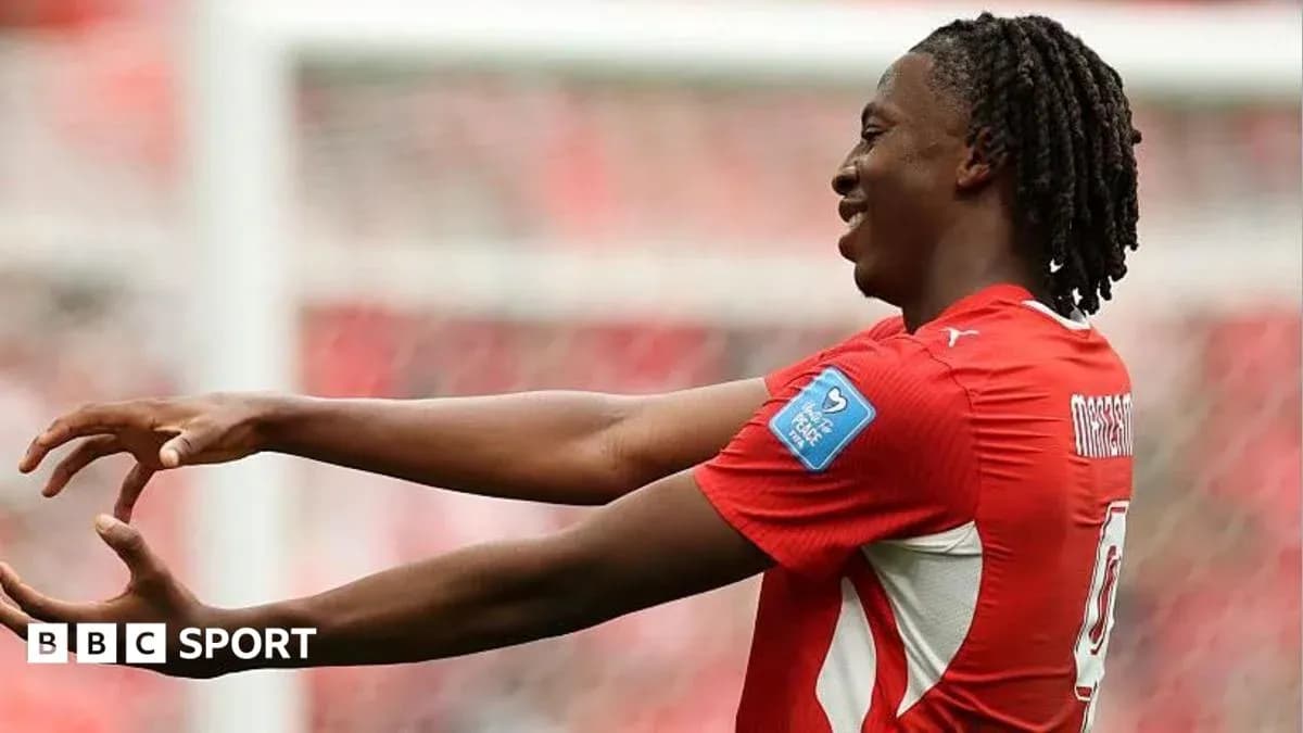 Player celebrating a goal during a match