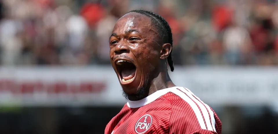 Player celebrating passionately on the field