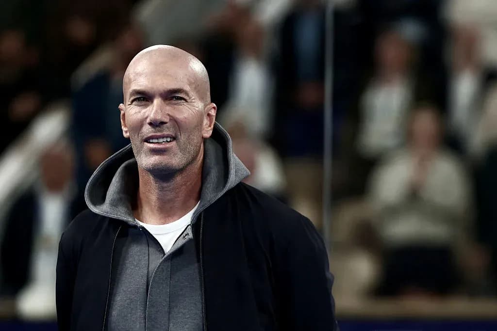 Zinedine Zidane smiling at event venue