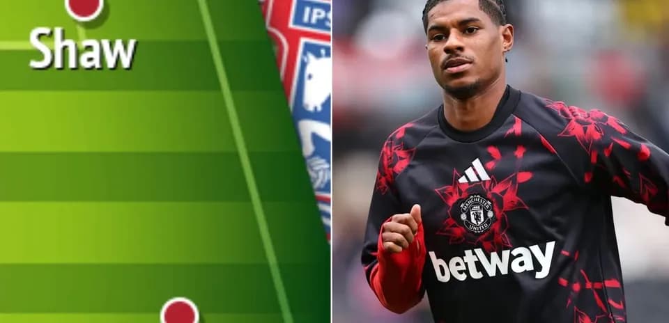 Marcus Rashford warming up before a match