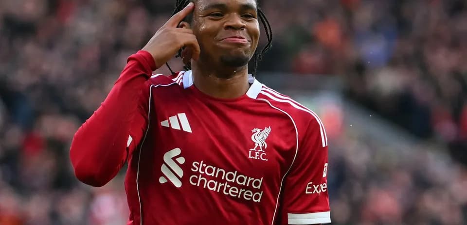 Liverpool player celebrating during a match