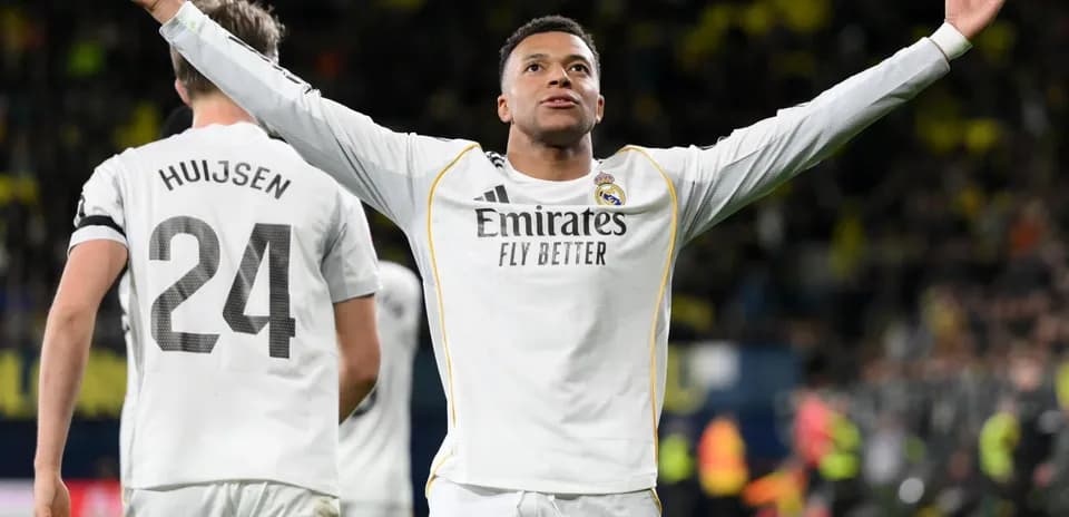 Real Madrid player celebrating a goal