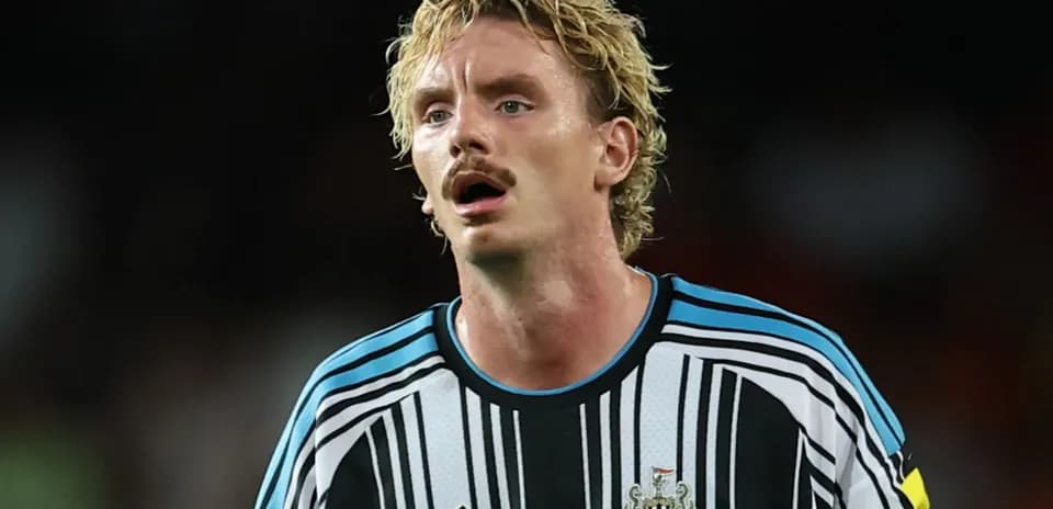 Player in Newcastle United jersey during match