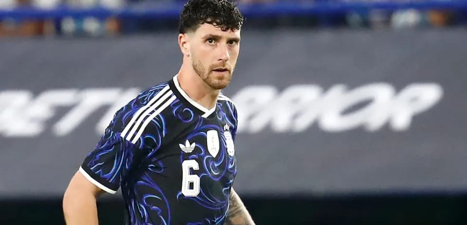 Player in blue jersey during soccer match