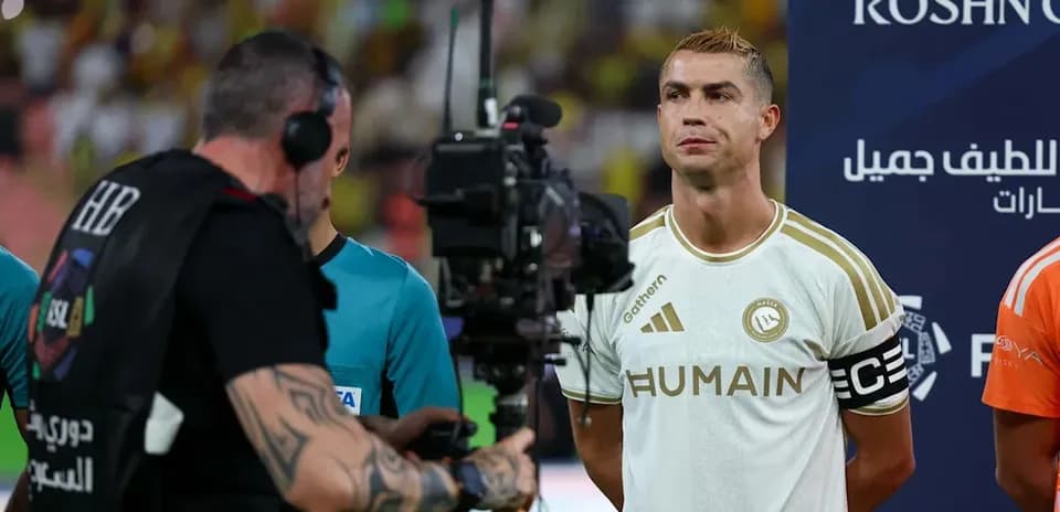 Cristiano Ronaldo at press conference before match