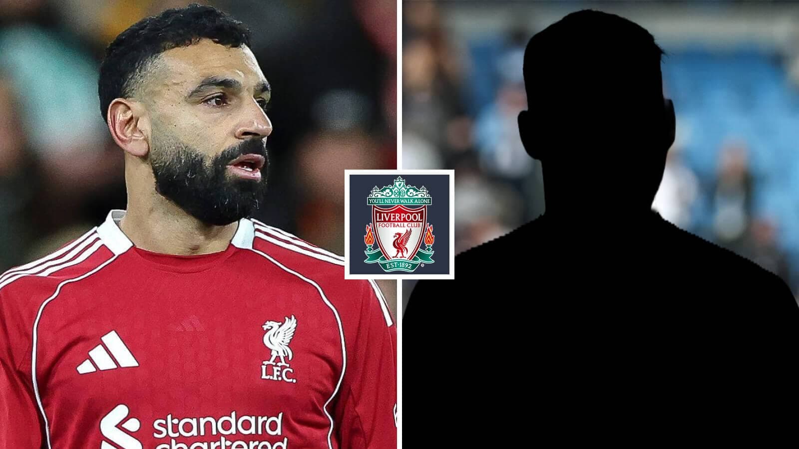 Mohamed Salah in Liverpool kit with logo