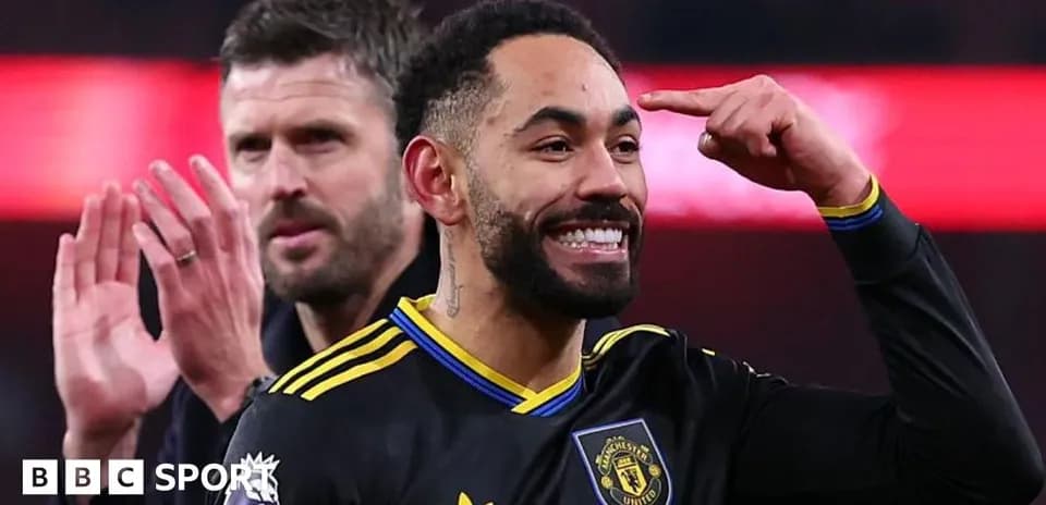 Player celebrating with a gesture during match