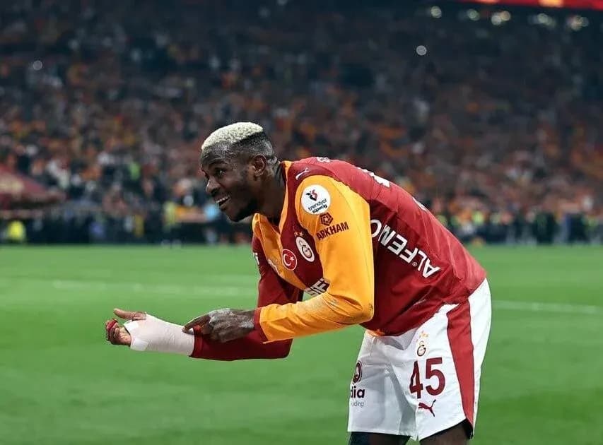 Player celebrating on field during a match