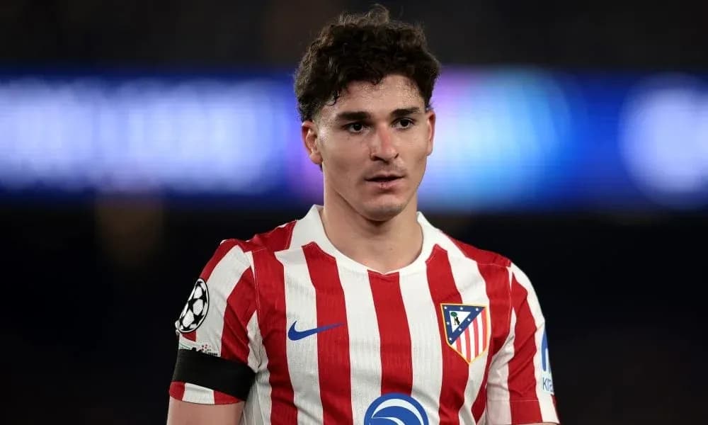 Atletico Madrid player during match on field