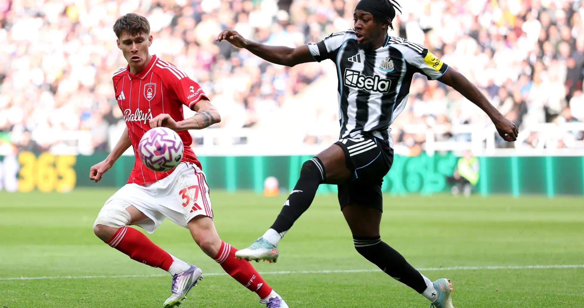 Nottingham Forest player challenged by Newcastle opponent
