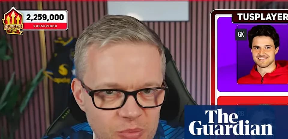 Content creator discussing player statistics on stream