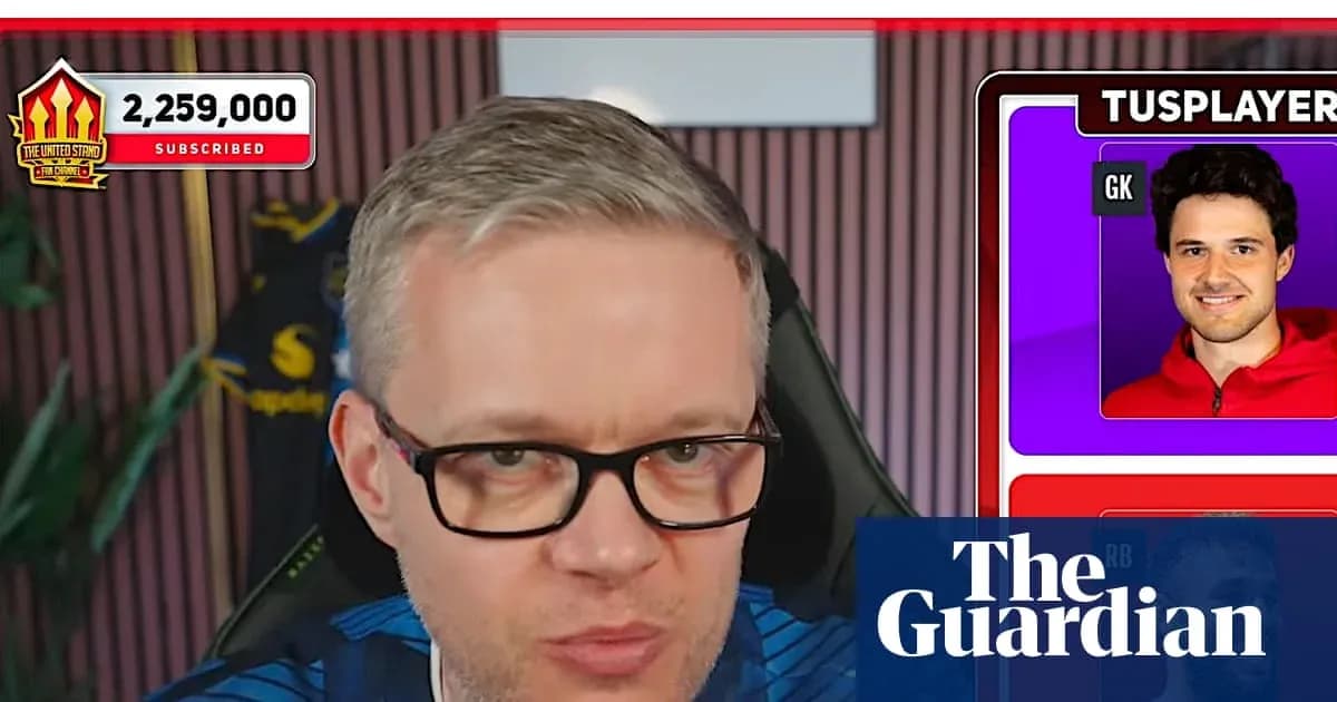 Content creator discussing player statistics on stream