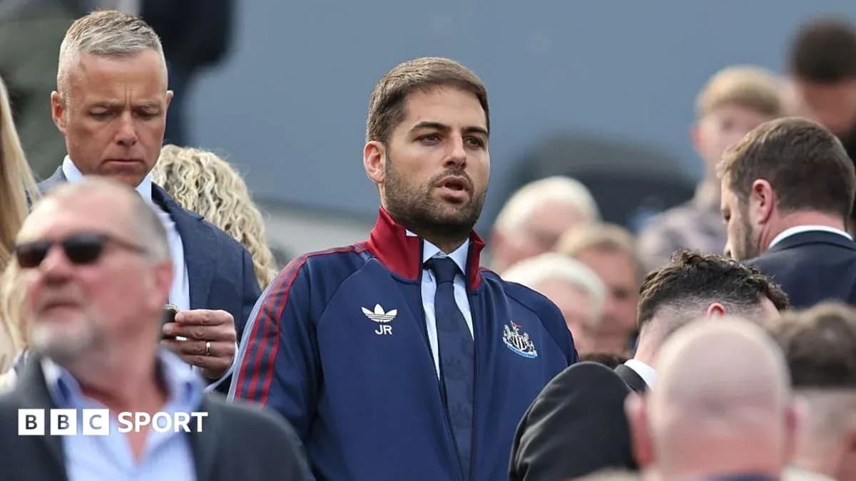 Man in Newcastle jacket among crowd at event