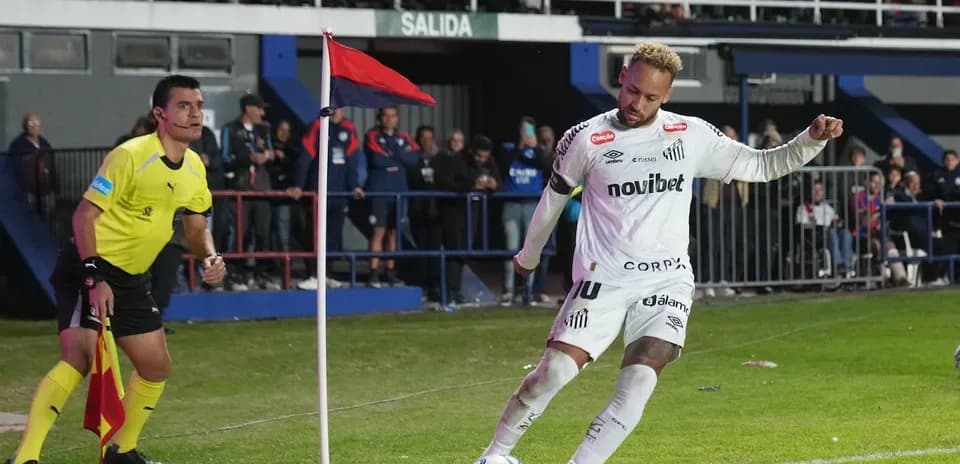 Player taking a corner kick during match