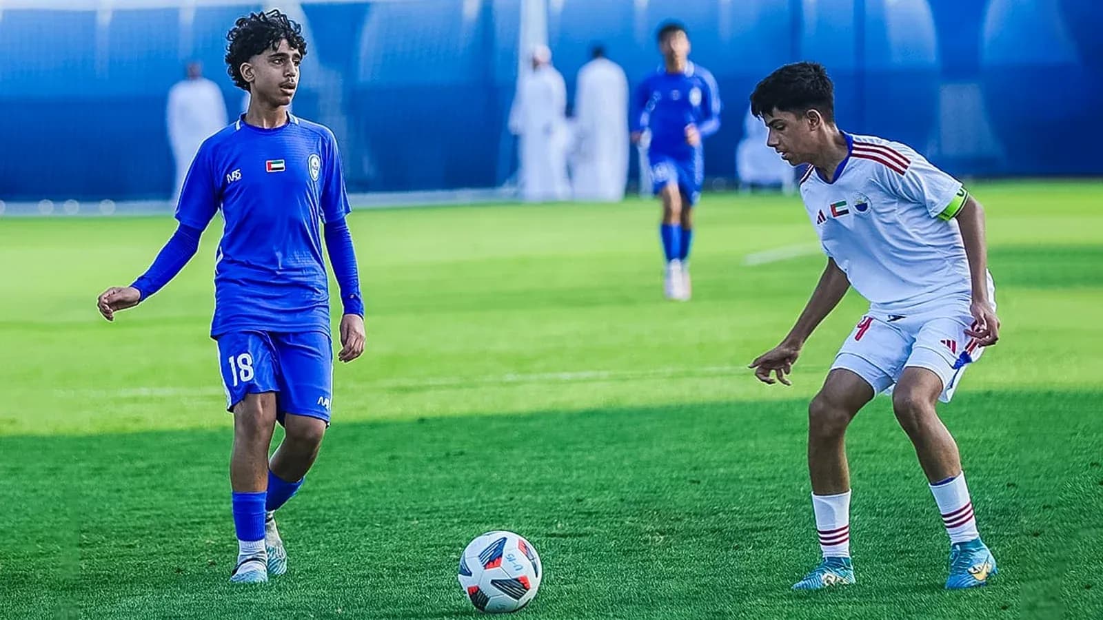 Players competing during Al Nasr U23 match