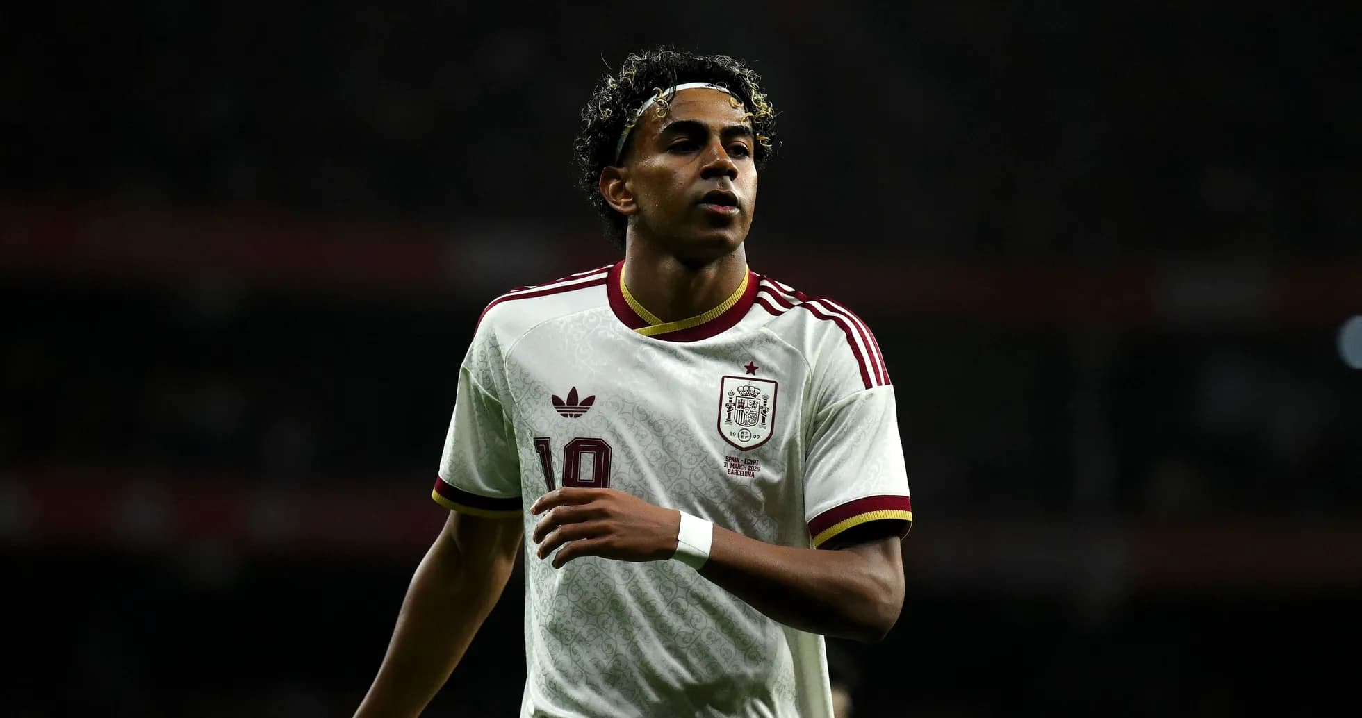 Player in Spain kit during a match