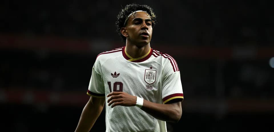 Player in Spain kit during a match